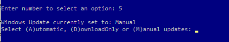 windows update options in powershell