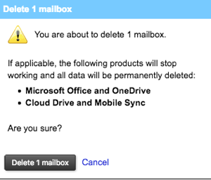 confirm delete