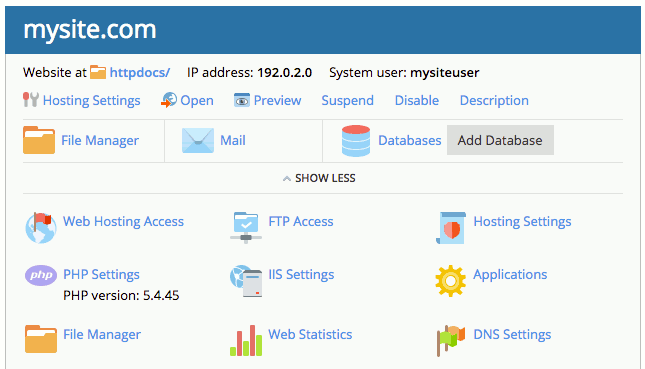 DNS settings