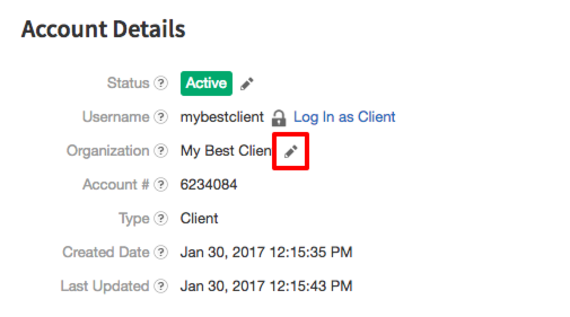 change client name