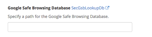 google safe browsing database