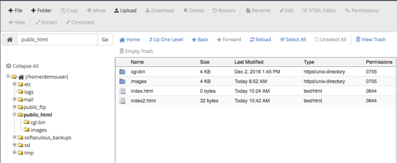 File manager home