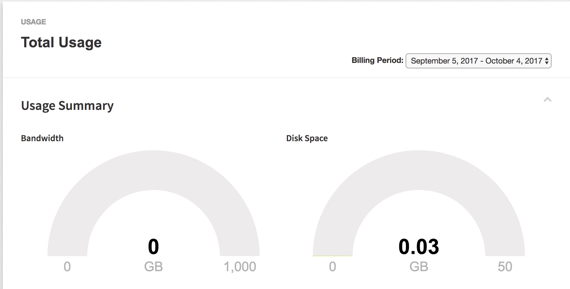 usage summary