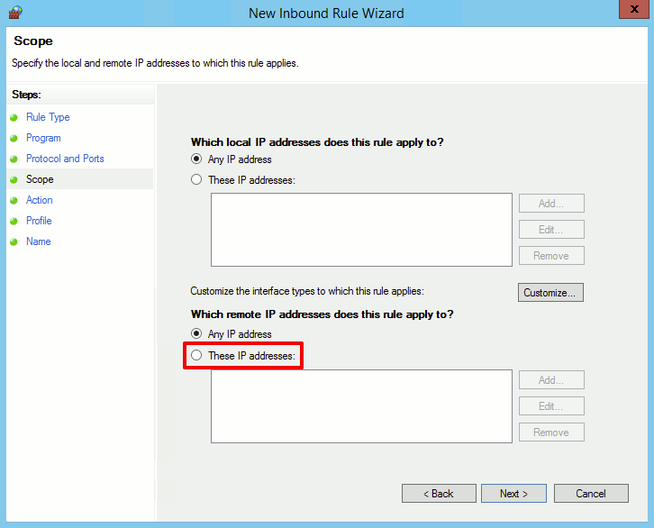 selecting IP addresses to block