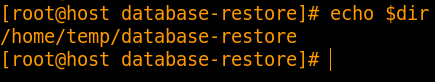 present working directory