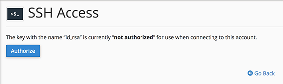 Authorize key home