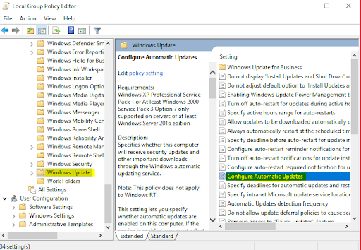 group policy editor