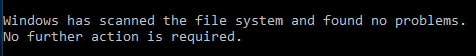 checkdisk report