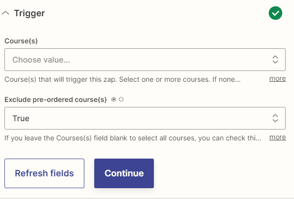 Exclude pre-ordered courses