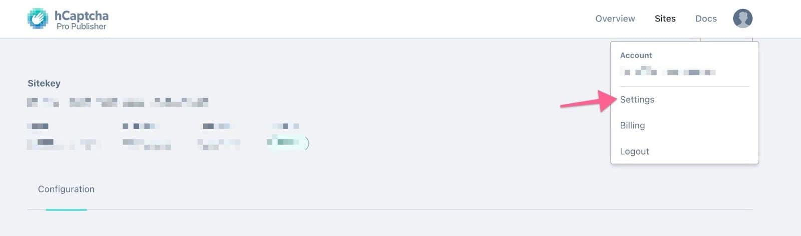 hCaptcha Settings