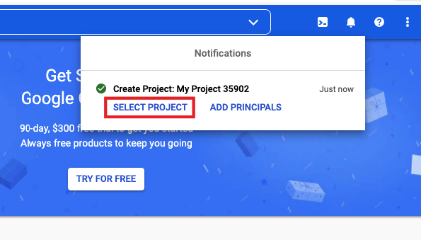 create project