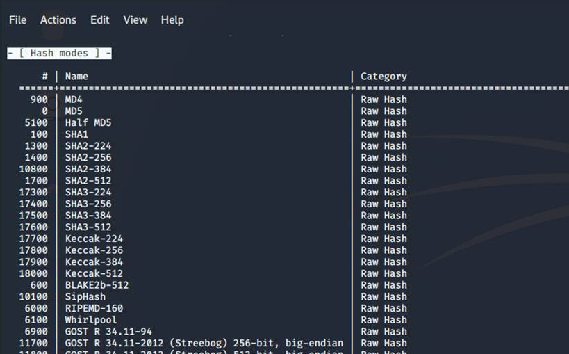 What is Kali Linux? Shown are a few password hashes that can be decrypted with Hashcat.