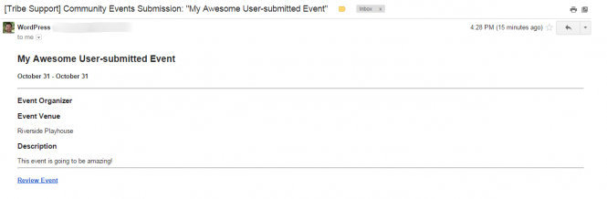 Community Alert Email