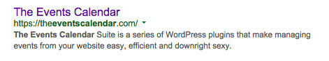 Example of a meta title shown in a search engine result