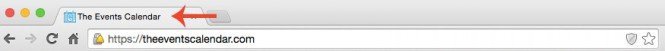 Example of a meta title shown in a browser tab
