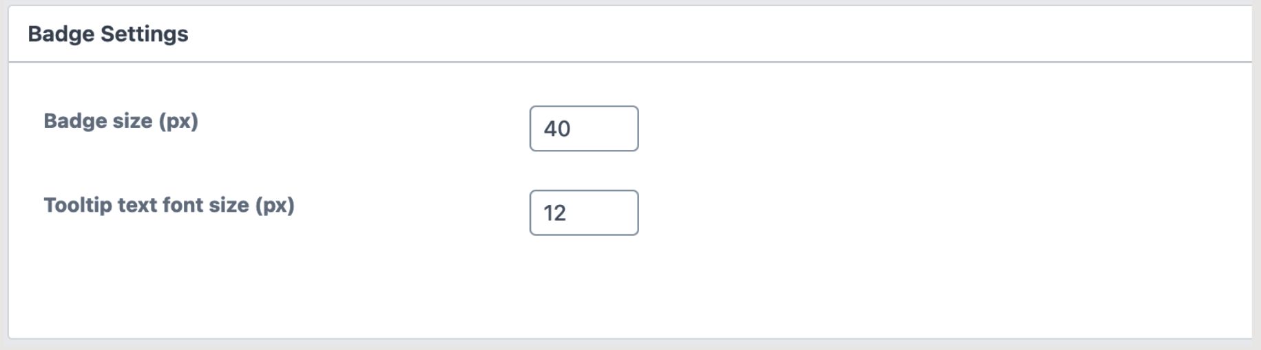 LearnDash badge settings