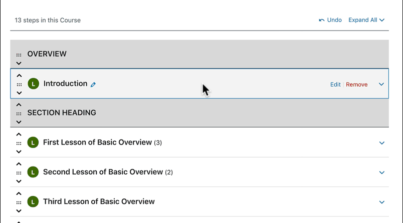 Add new quiz in LearnDash course builder