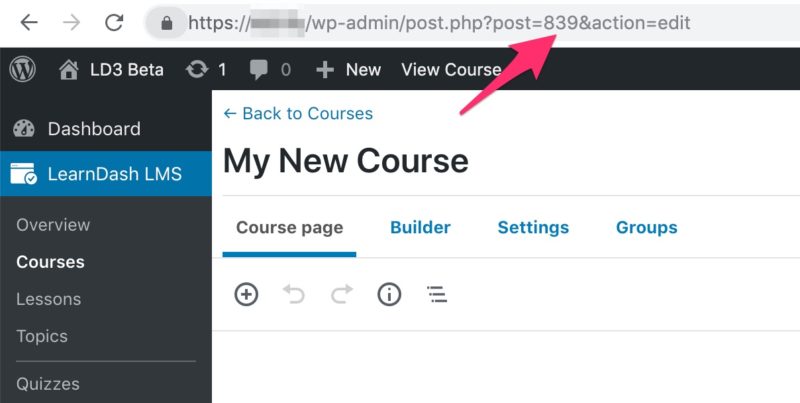 How to find Course ID in LearnDash