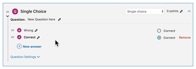 How to add new answer in LearnDash quiz builder