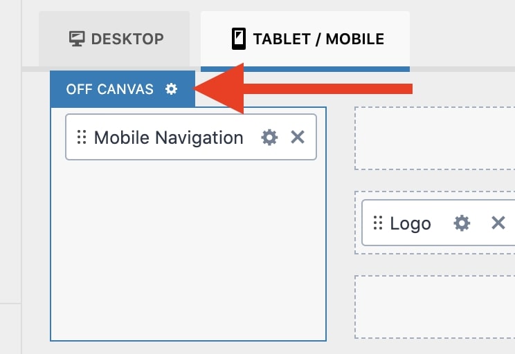 Off Canvas Settings Icon