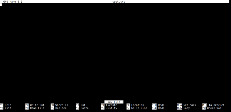 Nano Text Editor