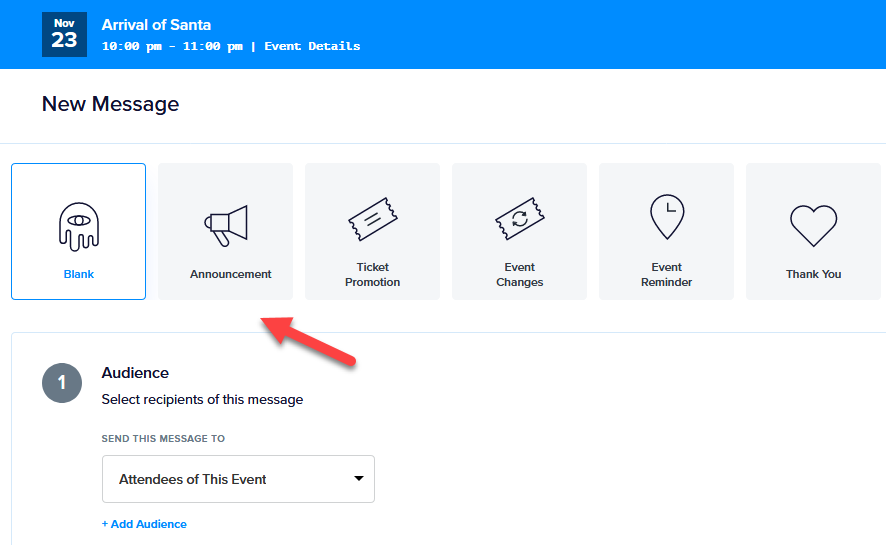 The shortcuts panel accessible from within the Promoter message editor