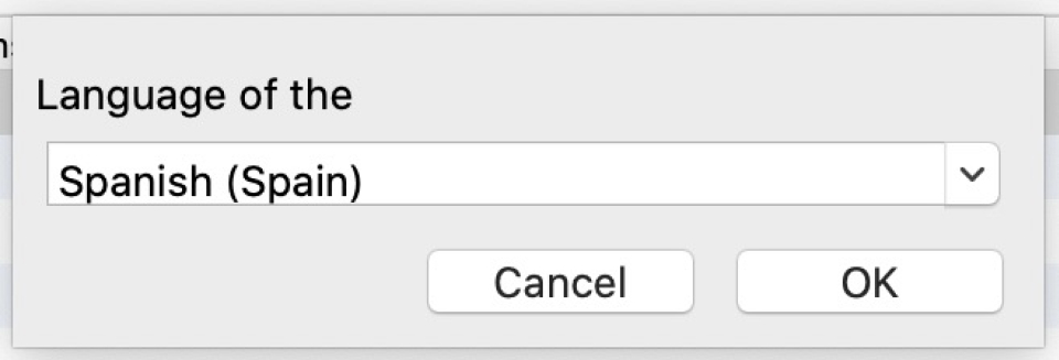 language selection from Poedit