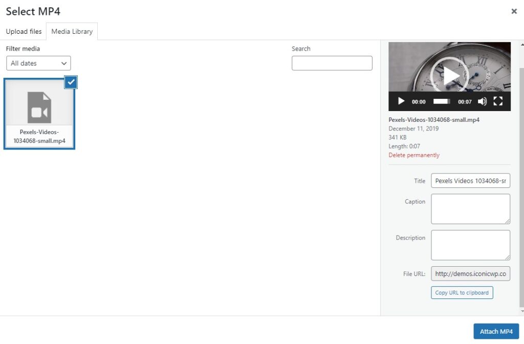 select video