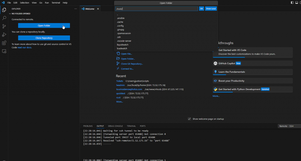 How to install VSCode on Linux, Mac, and Windows — how to connect to your server using the plugin. The software coding and development feature set bundled with an install of VSCode is quite impressive.